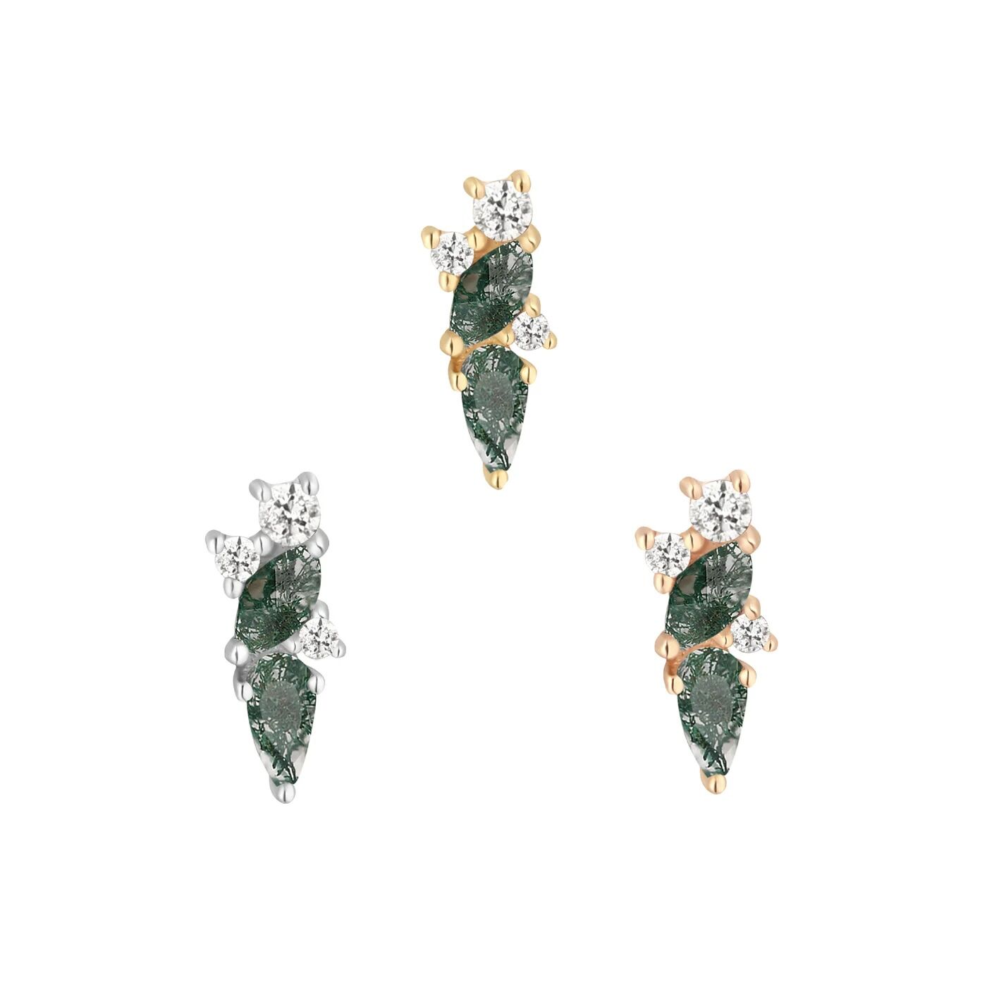 14K Visionary – Moss Agate