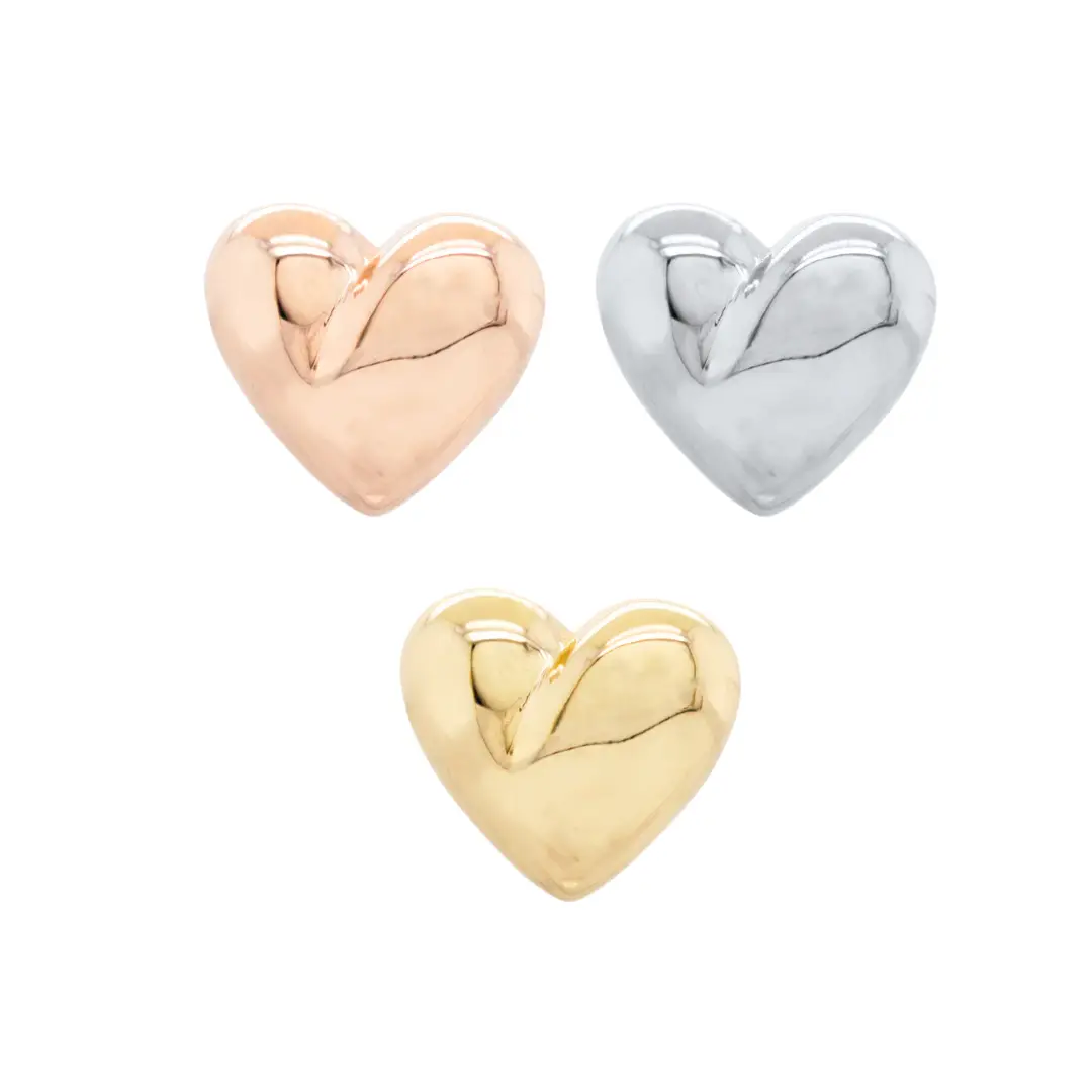 18k Heart End – Puffy
