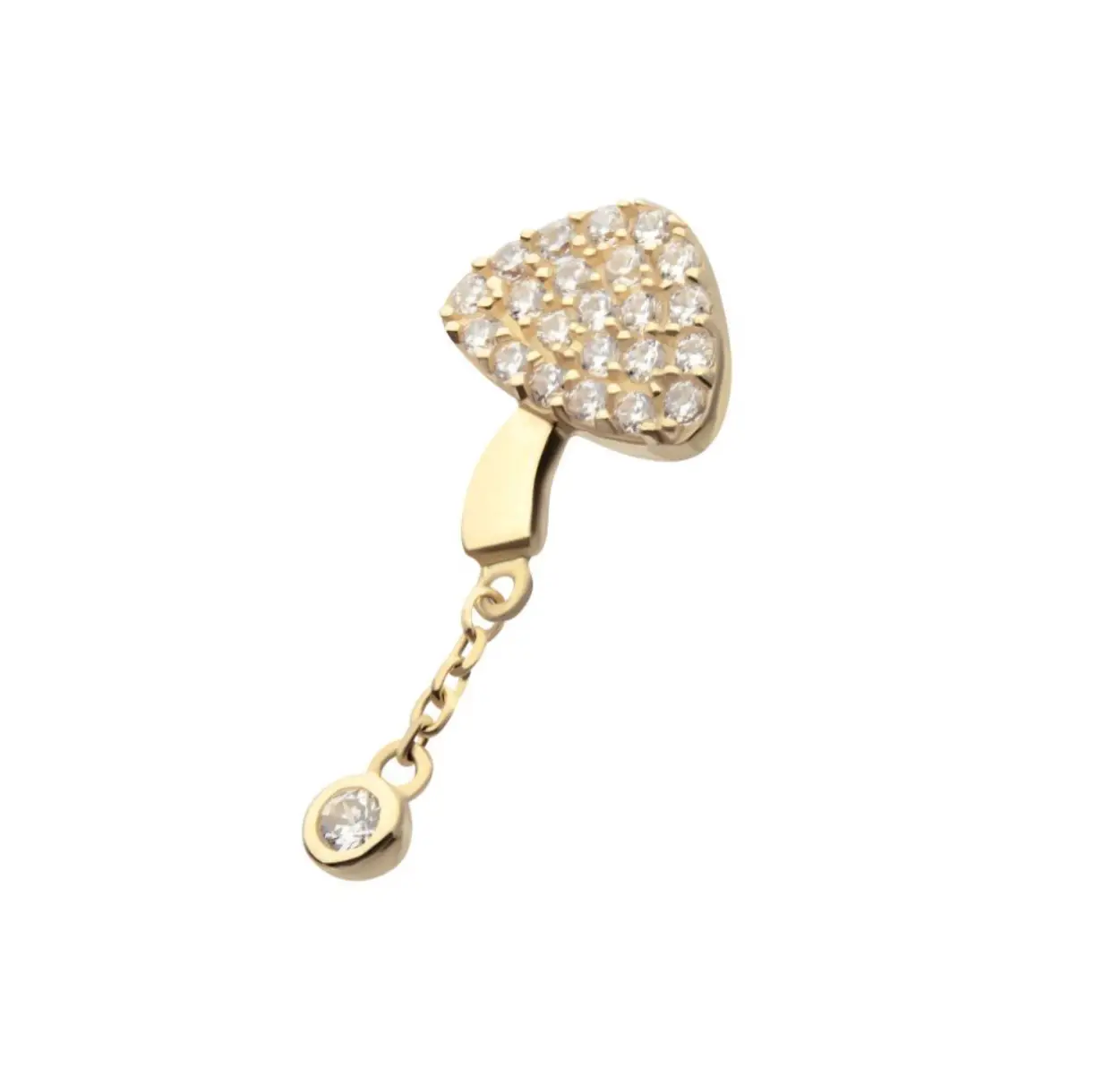 14K Mushroom Dangle